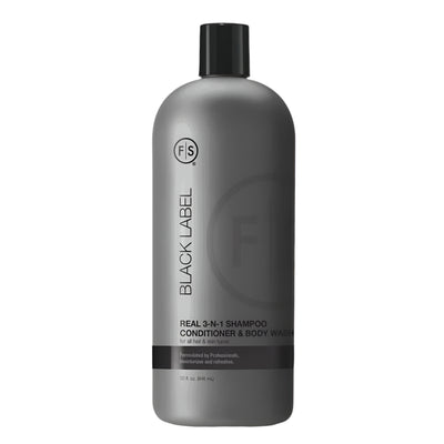 FS Black Label 3 in 1 Shampoo, Conditioner and Body Wash 32oz
