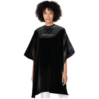 FS Vinyl Shampoo Cape- Black
