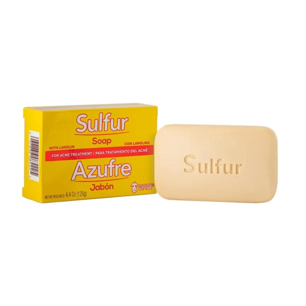 Grisi Sulfur Bar Soap – 10% Sulfur Acne Treatment For Face & Body With Lanolin, 4.4oz Bars, Pack Of 6