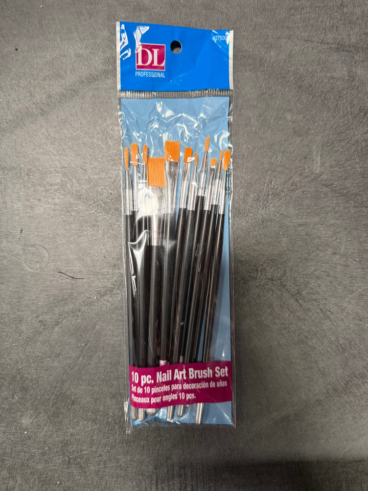 DL Pro 10 pc Nail Art Brush Set