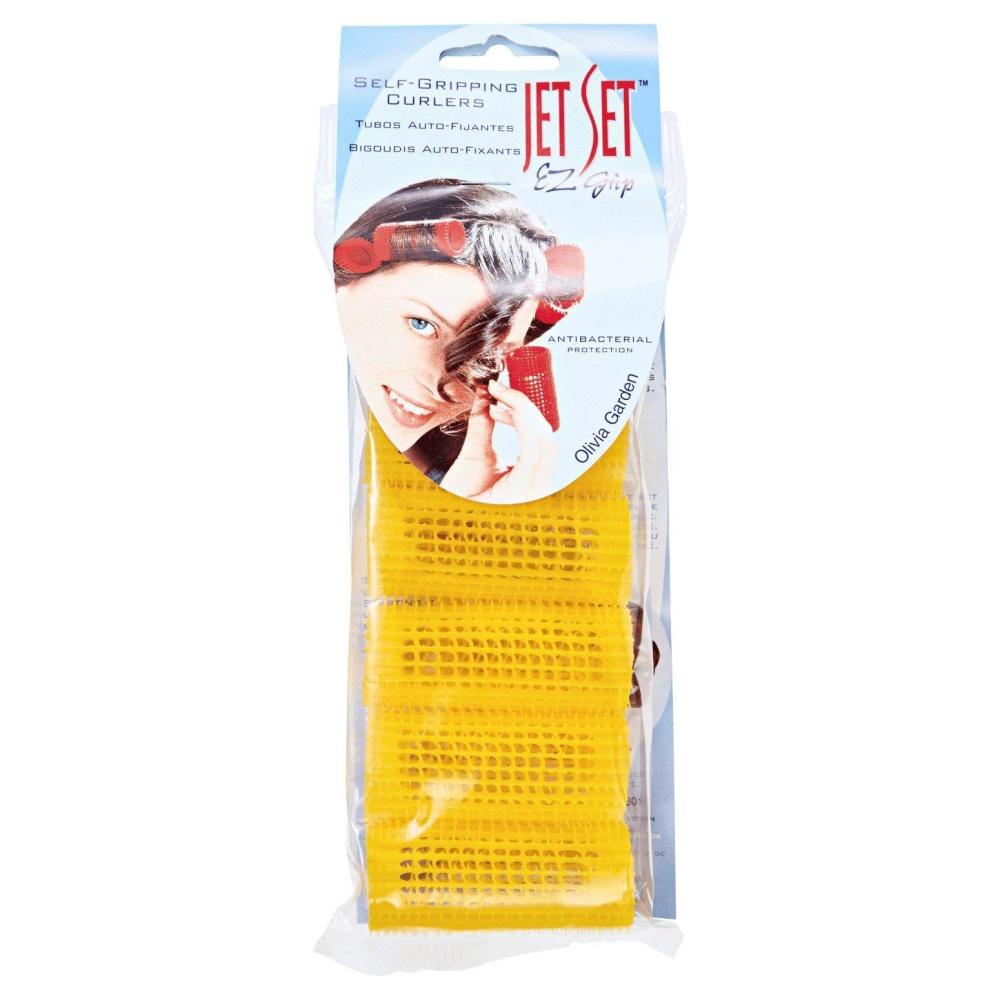 Olivia Garden Jet Set EZ Grip Curlers - Yellow
