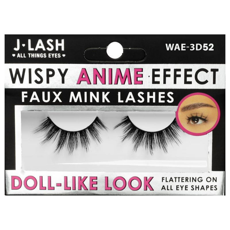 JLash Wispy Anime Effect Faux Mink Lashes - 3D52