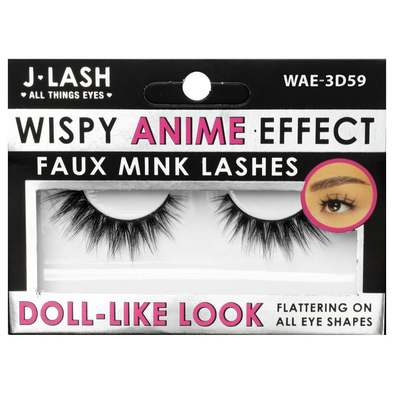 JLash Wispy Anime Effect Faux Mink Lashes - 3D59