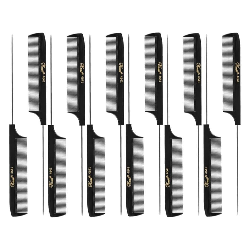 Krest Extra Fine Teeth Comb Black #4641 - 1 Dozen