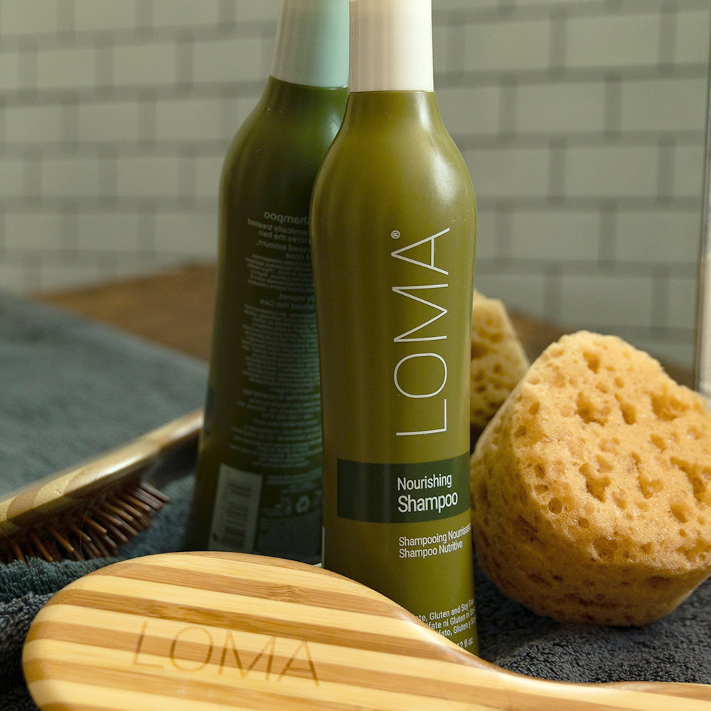 LOMA nourishing shampoo lifestyle