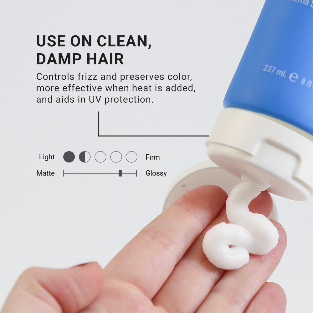 use on clean damp hair