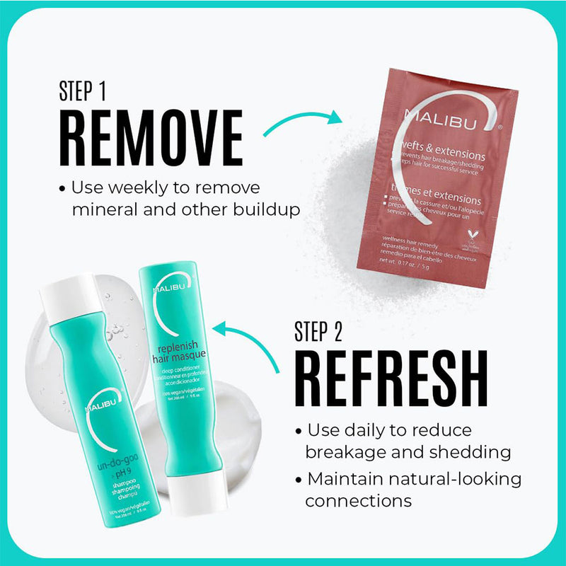 Malibu C Wefts & Extensions Wellness Collection