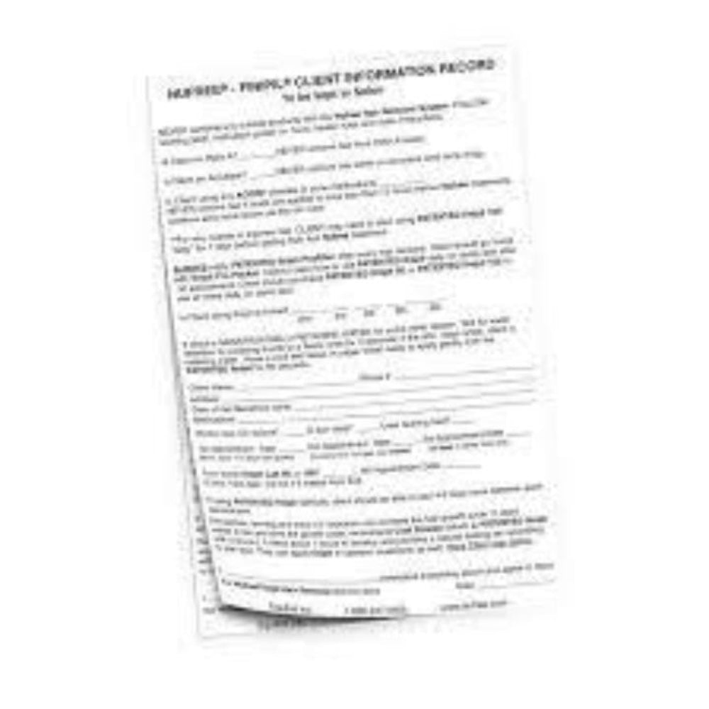 Nufree Client Pads 50 Sheets per/pad - beautysupply123 - 1