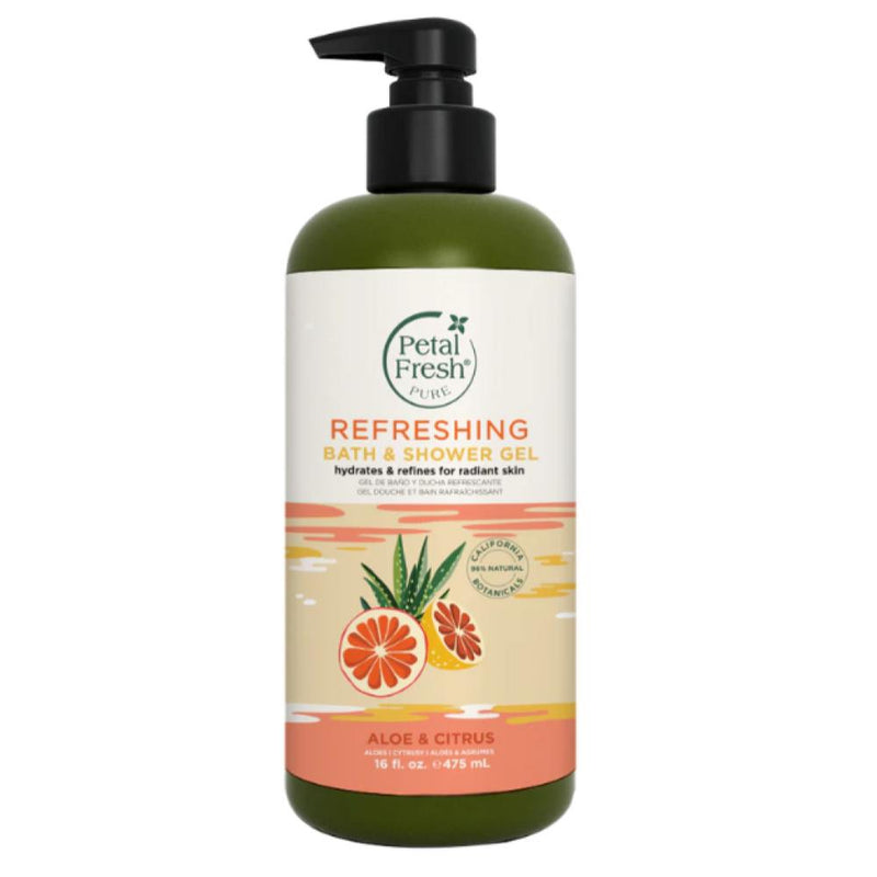 Petal Fresh Refreshing Bath & Shower Gel Aloe & Citrus 16oz