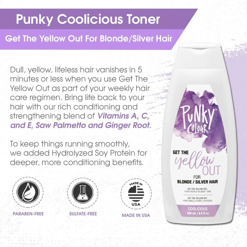 Punky Colour Get the Yellow Out 8.5oz - Coolicious