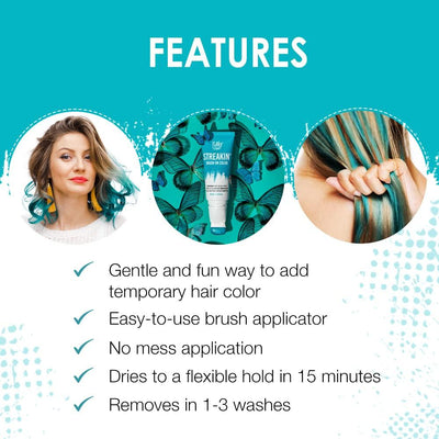 Punky Colour Streakin' Brush On Temporary Hair Color Crème