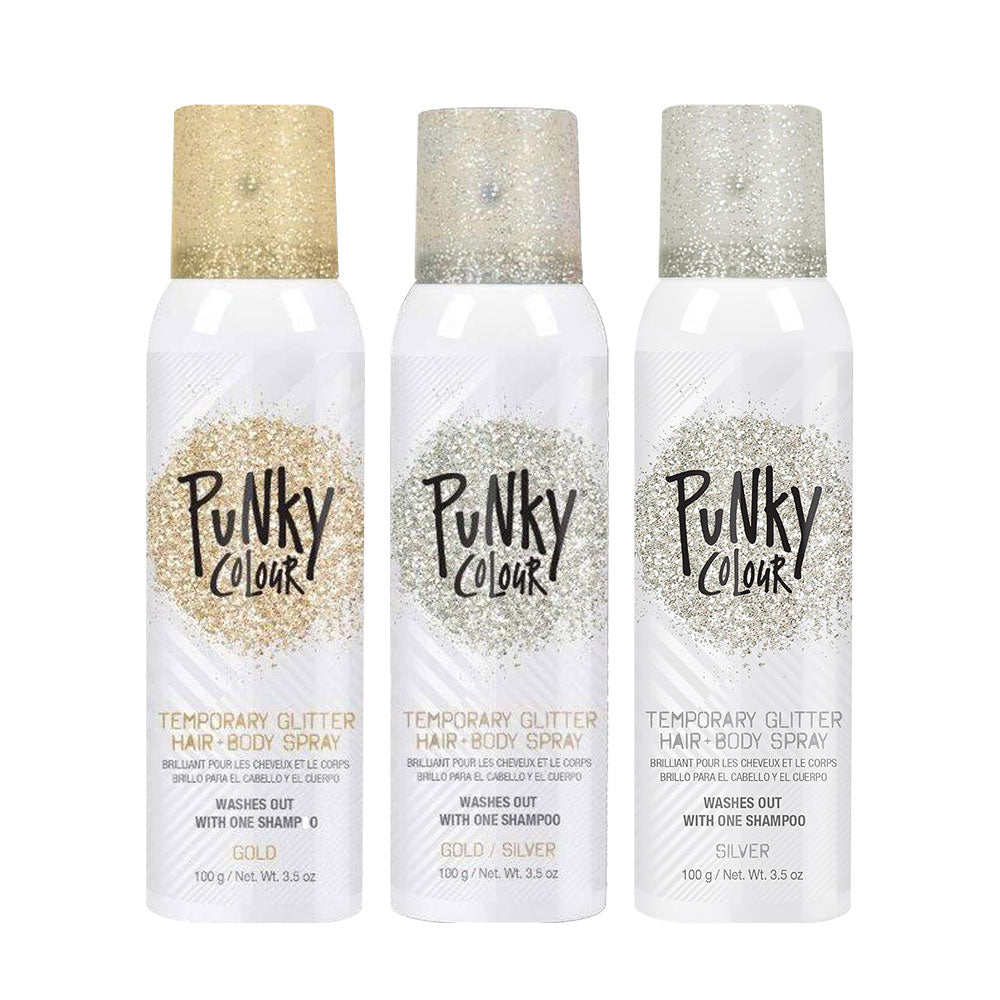 Punky Colour Temporary Hair and Body Glitter Spray 3.5oz