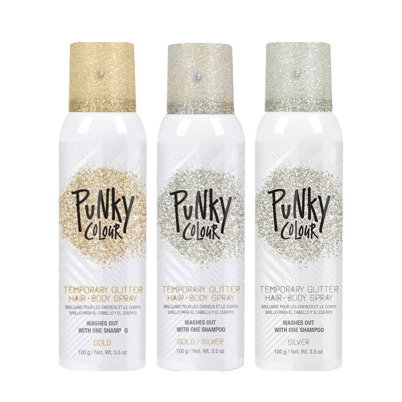 Punky Colour Temporary Hair and Body Glitter Spray 3.5oz