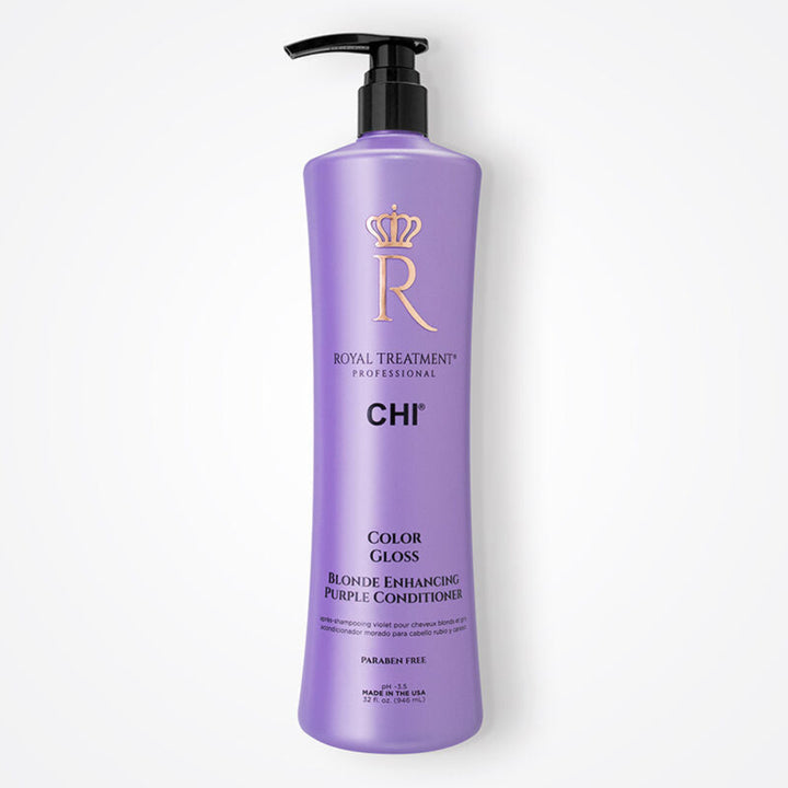 CHI Royal Treatment Color Gloss Blonde Enhancing Purple Conditioner 32oz