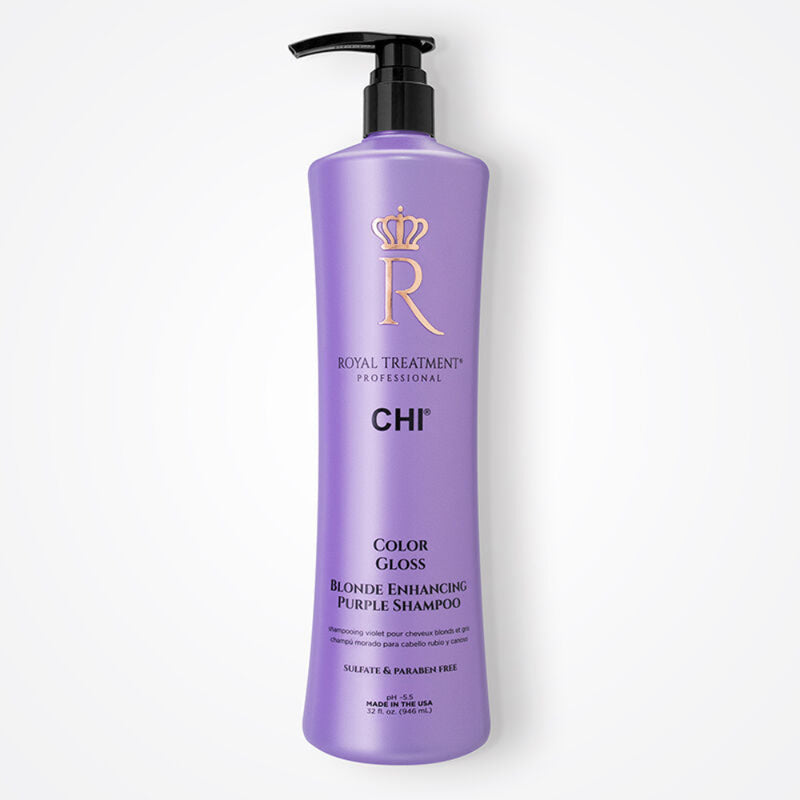 CHI Royal Treatment Color Gloss Blonde Enhancing Purple Shampoo 32oz