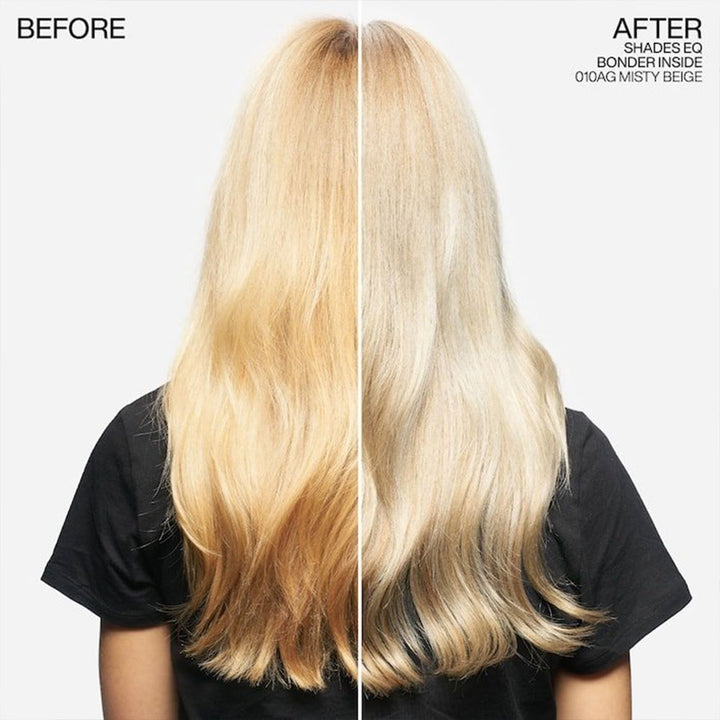 Redken Shades EQ Bonder Inside Hair Toner Before and after