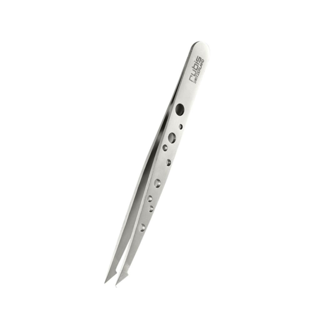Rubis Surgical Steel Evolution Elegance Slant/Point Tweezer (18806)