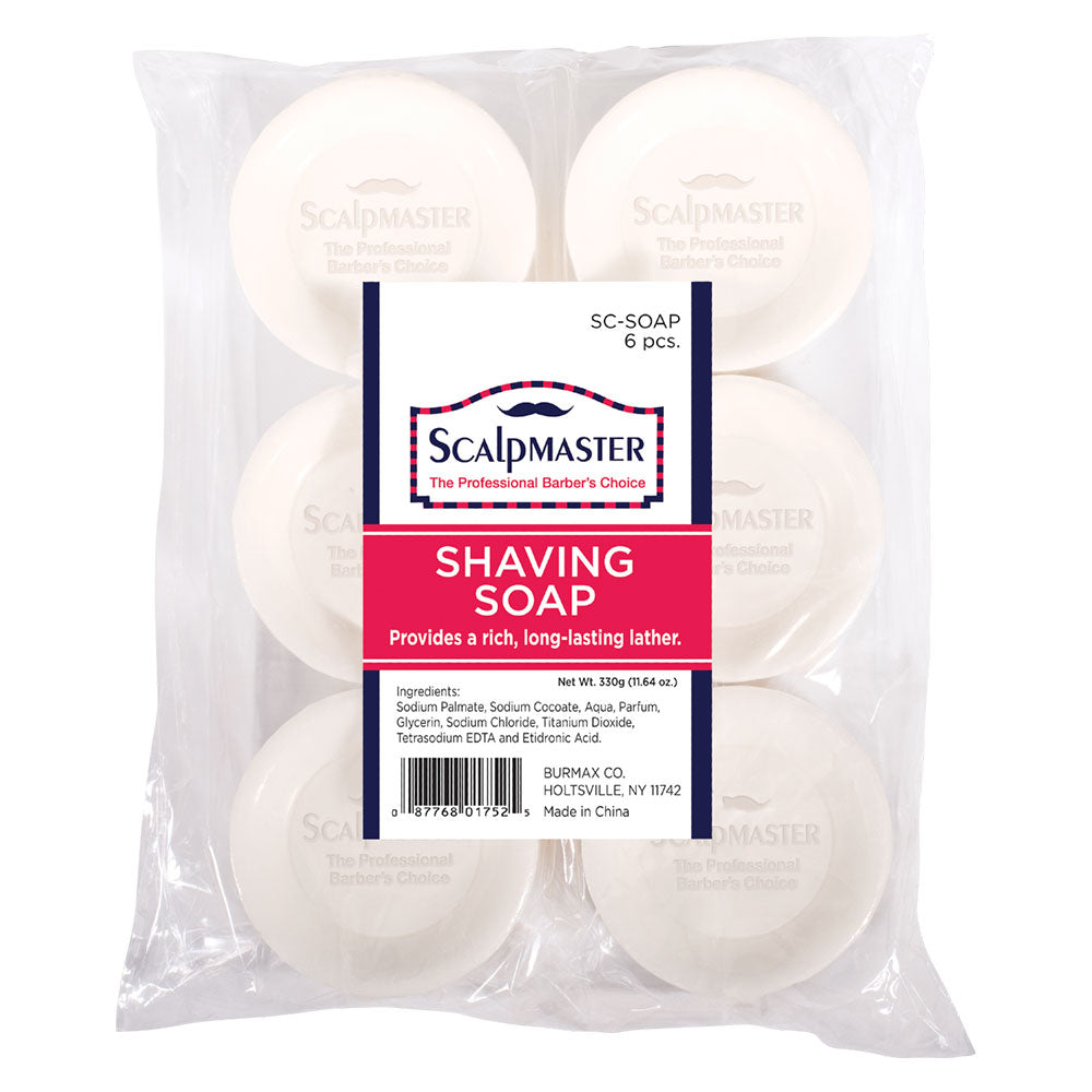Scalpmaster Shaving Soap, 6 Count