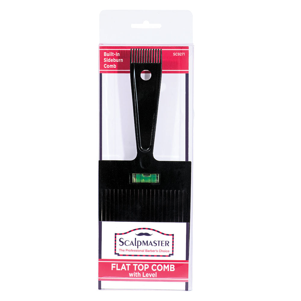 Scalpmaster Flat Top Comb with Level