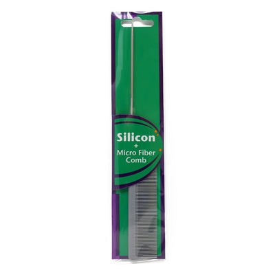 Scalpmaster Silicon Metal Tail Comb