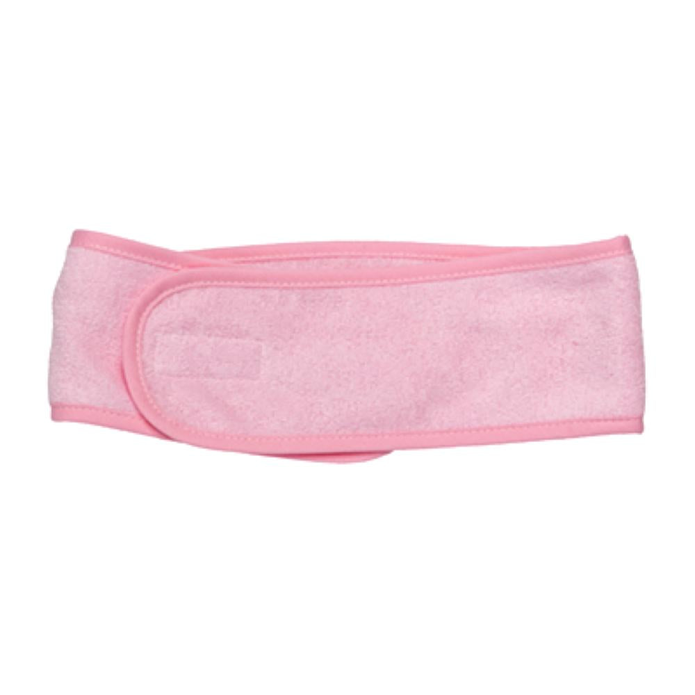 Kingsley Terry Cloth Headband w/Velcro Closure - Pink