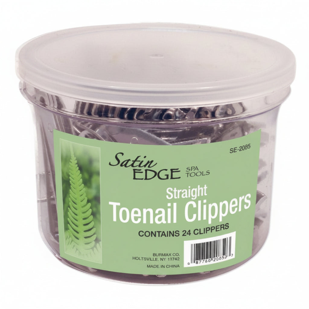 SatinEdgeToenailClippers_StraightBlade-Containerof24