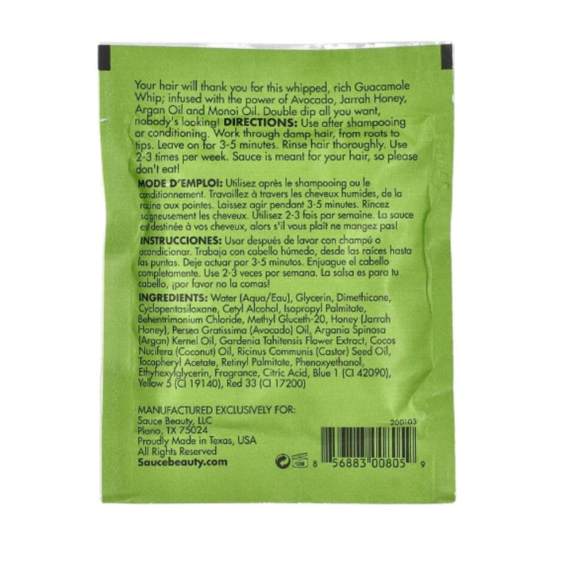 Sauce Guacamole Whip Deep Moisture Mask Packet 1oz