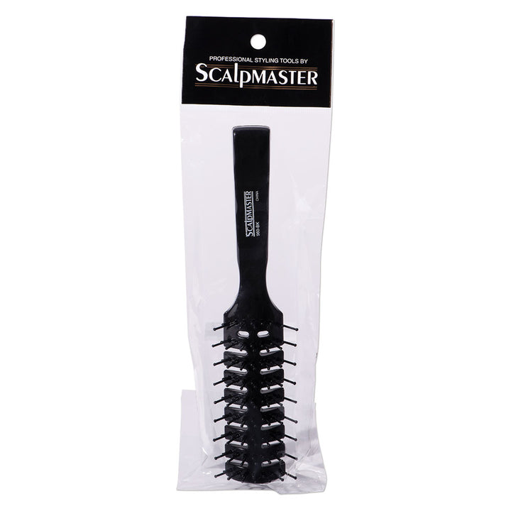 Scalpmaster 7 Rows Vent Hair Stylist Brush - Black
