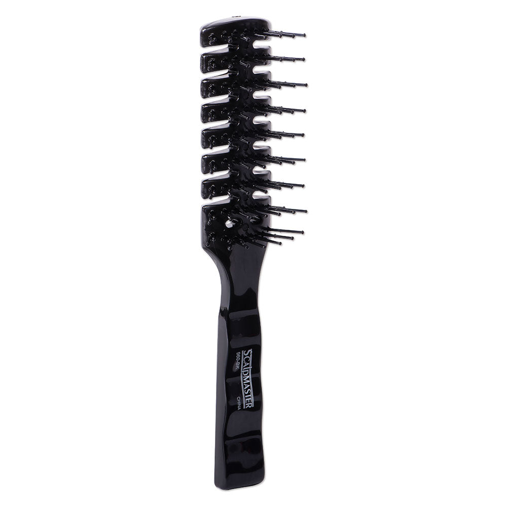 Scalpmaster 7 Rows Vent Hair Stylist Brush - Black