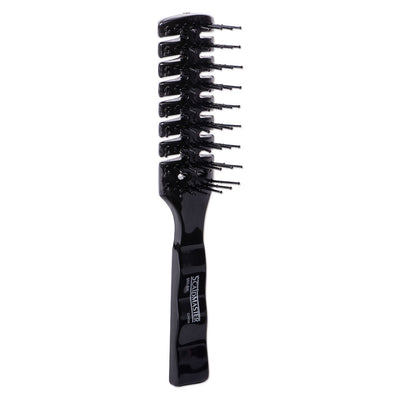 Scalpmaster 7 Rows Vent Hair Stylist Brush - Black