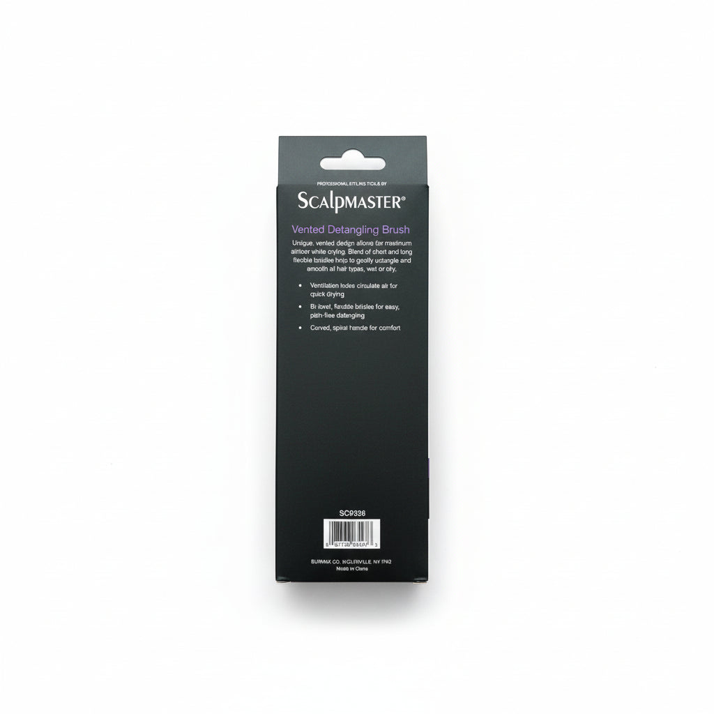 Scalpmaster Vented Detangling Brush Back