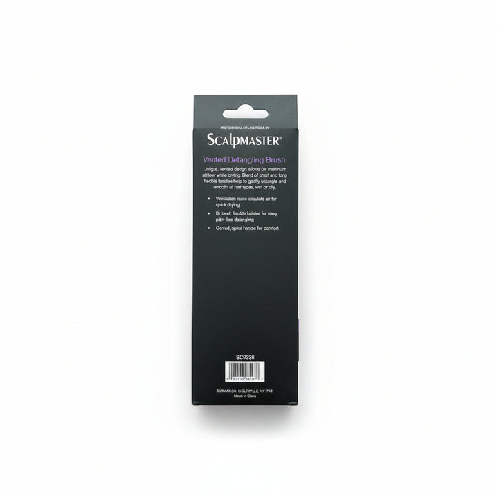 Scalpmaster Vented Detangling Brush Back