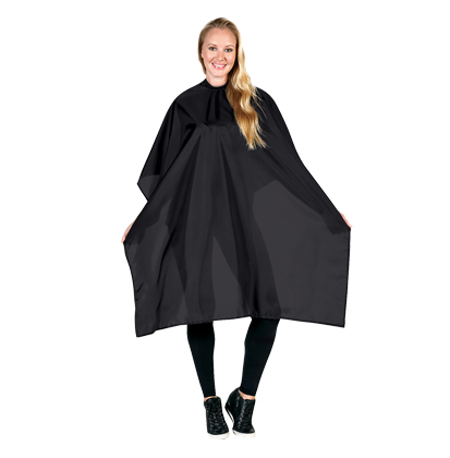 Scalpmaster Nylon Styling Cape Velcro Closure- Black