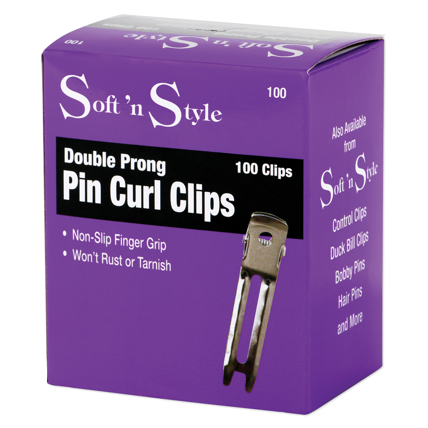 Soft N Style Double Prong Clips