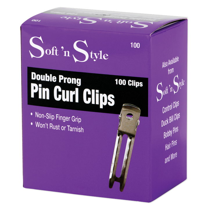 Soft N Style Double Prong Clips