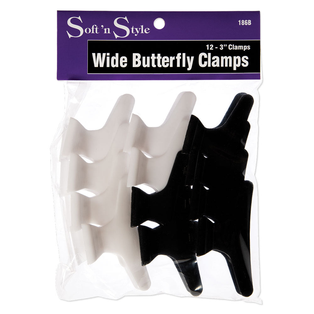 Soft 'N Style Wide Butterfly Clamps 3"
