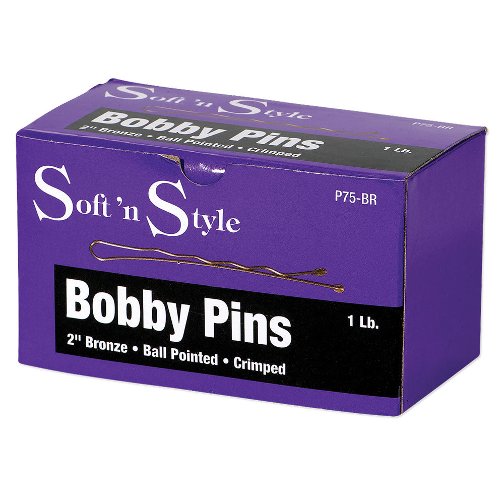 Soft 'N Style 2" Bronze Bobby Pins - 1lb