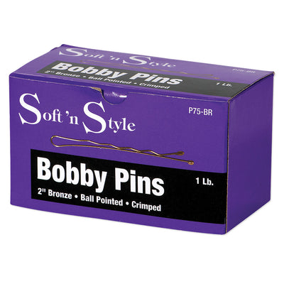 Soft 'N Style 2" Bronze Bobby Pins - 1lb