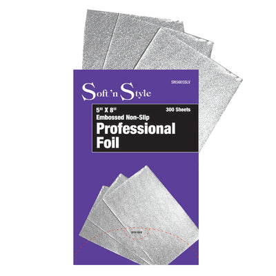 Soft 'N Style Pre-Cut Embossed Non-Slip Foil Sheets - 5" x 8" - 300ct