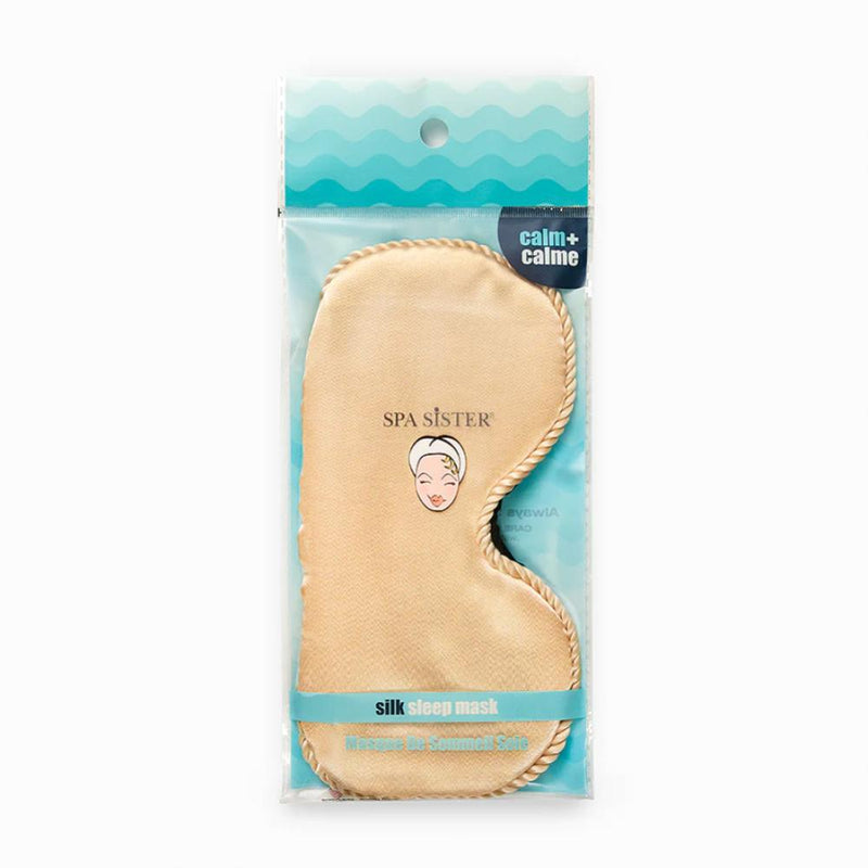 Spa Sister Silk Sleep Mask - Beige