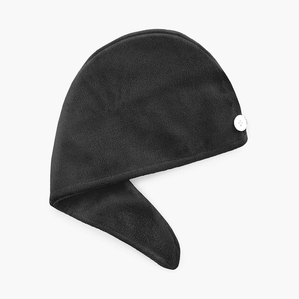 Spa Sister Microfiber Hair Turban Towel - Black