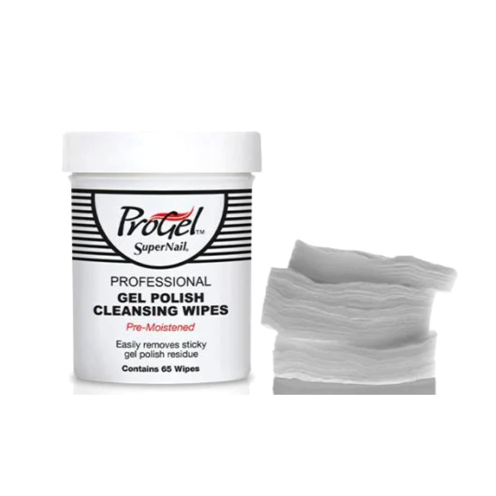 Supernail ProGel Professional Gel Polish Cleansing Wipes 65 count
