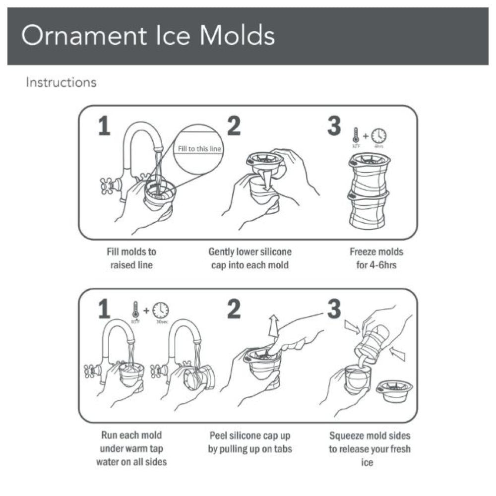 Tovolo Holiday Ornament Ice Molds