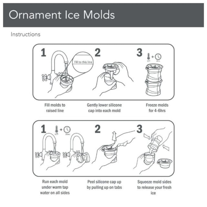 Tovolo Holiday Ornament Ice Molds