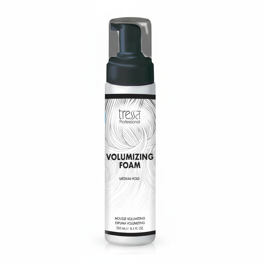 Tressa Volumizing Foam bottle on a white background