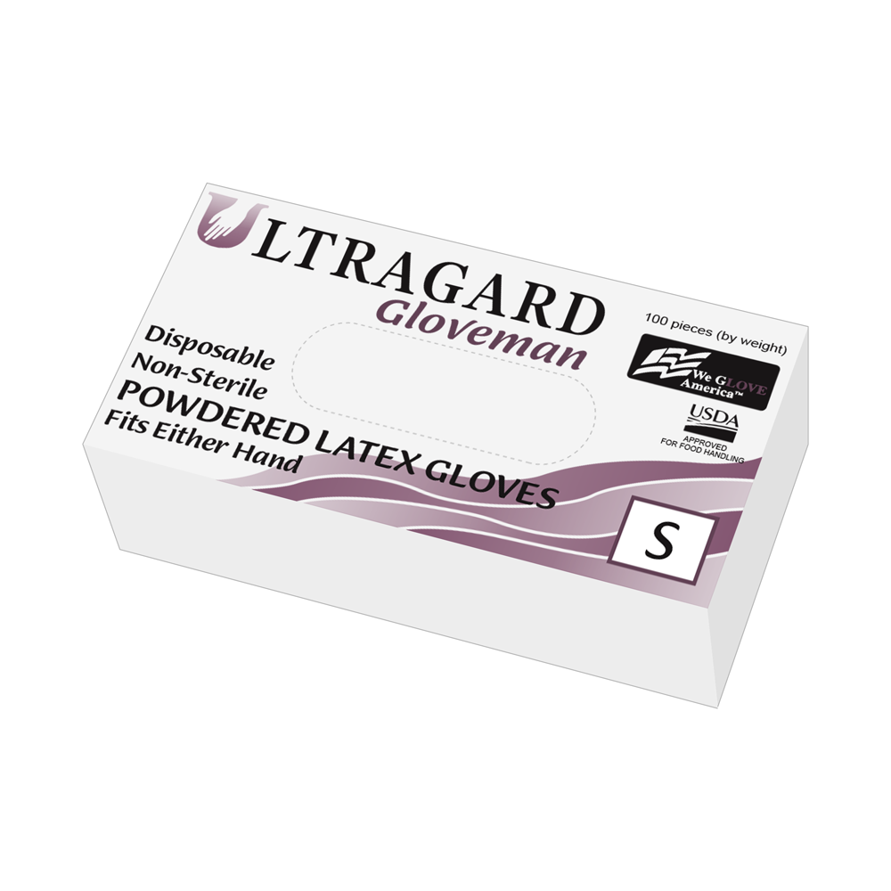 Ultragard Powdered Latex Gloves