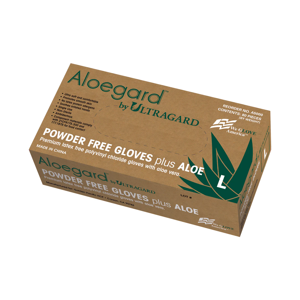 AloeGuard Vinyl Powder-Free Gloves