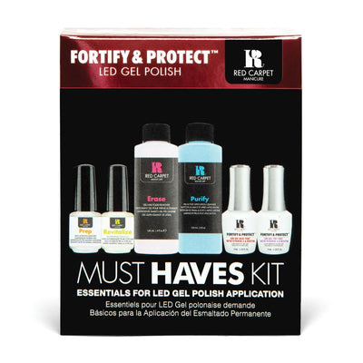 Red Carpet Manicure Fortify and Protect LED Gel Polish Must Haves Kit