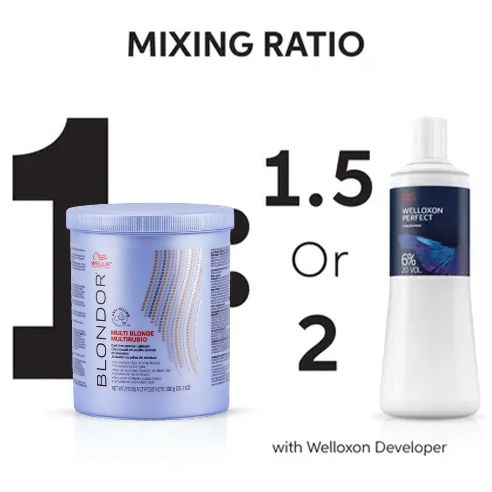 Wella Blondor Plex 9 Multi-Blond Powder Lightener – 28.2 Oz – Cruelty-Free
