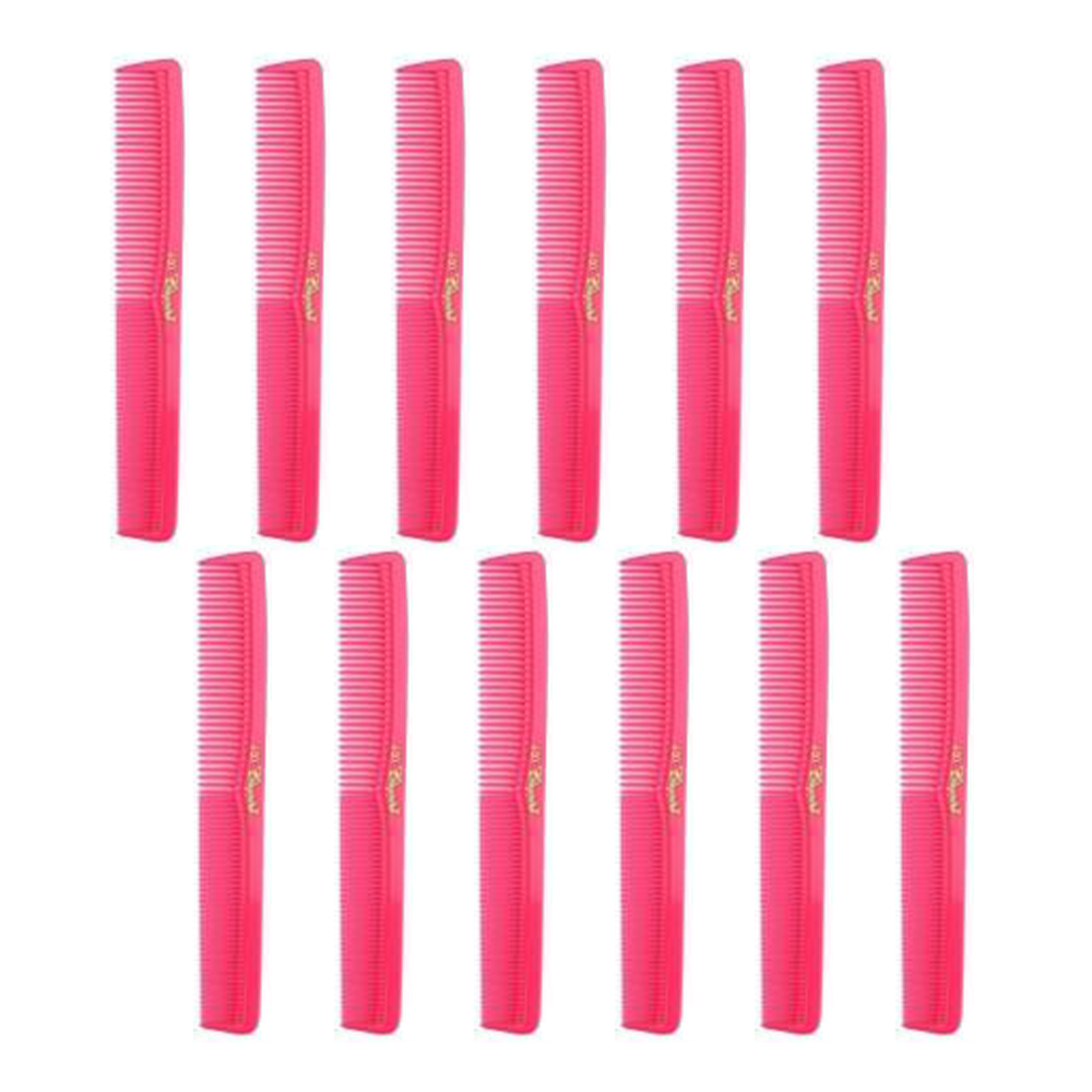 Cleopatra Neon Pink Styling Combs #400 - 1 Dozen